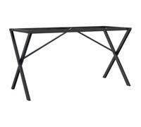 vidaXL Telaio Gambe a X per Tavolo da Pranzo 140x60x73 cm in Acciaio, gamba in ferro, gambe in ferro, gambe per tavoli, gambe per tavolo
