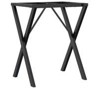 vidaXL Telaio Gambe a X per Tavolo da Pranzo 60x40x73 cm in Acciaio, gamba in ferro, gambe in ferro, gambe per tavoli, gambe per tavolo