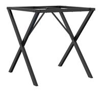 vidaXL Telaio Gambe a X per Tavolo da Pranzo 70x70x73 cm in Acciaio, gamba in ferro, gambe in ferro, gambe per tavoli, gambe per tavolo