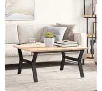 vidaXL Telaio Gambe a Y per Tavolino da Salotto 80x70x43 cm in Acciaio