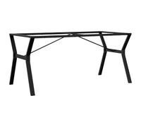 vidaXL Telaio Gambe a Y per Tavolo da Pranzo 160x80x73 cm in Acciaio, gamba in ferro, gambe in ferro, gambe per tavoli, gambe per tavolo