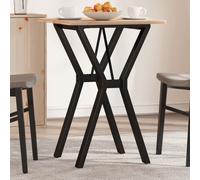 vidaXL Telaio Gambe a Y per Tavolo da Pranzo 40x40x73 cm in Acciaio