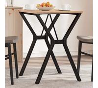 vidaXL Telaio Gambe a Y per Tavolo da Pranzo 60x50x73 cm in Acciaio