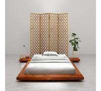 vidaXL Giroletto Futon Giapponese in Legno Massello Acacia 100x200 cm