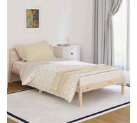 vidaXL Telaio Letto in Legno Massello di Pino 100x200 cm