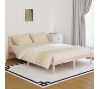 vidaXL Telaio Letto in Legno Massello di Pino 140x200 cm