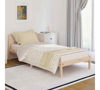 vidaXL Telaio Letto in Legno Massello di Pino 90x200 cm