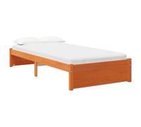 vidaXL Telaio letto in pino massiccio, camera da letto, rettangolare, moderno, durevole, mobile per un elegante spazio contemporaneo, per una vita organizzata e il relax