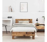 vidaXL Telaio Letto Legno vecchio 90 x 190 cm Legno multistrato
