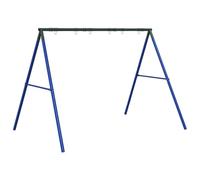 vidaXL Telaio per Altalena da Esterno con 6 Ganci Blu in Acciaio, struttura altalena da giardino, supporto altalena ad A, struttura altalena in metallo per carichi pesanti