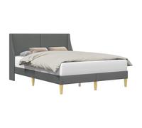 vidaXL Telaio per letto con testiera e piastra di collegamento, mobili per camera elegante, telaio letto rettangolare, base in tessuto, design moderno, arredamento pratico