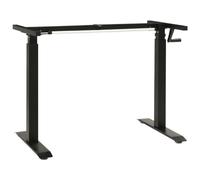 Telaio scrivania altezza regolabile manuale a manovella nero