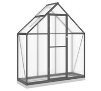 vidaXL Serra con telaio di fondazione antracite 169x58x202 cm alluminio