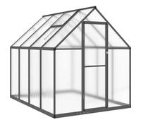 vidaXL Serra con telaio di fondazione antracite 224x169x195 cm alluminio