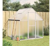 vidaXL Serra telaio con base Argento in Alluminio 169×169×195 cm