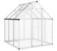 vidaXL Serra telaio con base Argento in Alluminio 169×169×195 cm