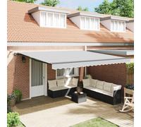 vidaXL Tenda da Sole Retrattile per Esterni, Perfetta per Il Giardino, Canopy per terrazza e Balcone. Sistema Moderno con Installazione Regolabile.