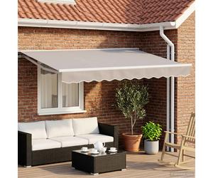 vidaXL Telaio tenda elettrica con LED Bianco 2,5 x 2 m Alluminio