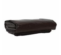 vidaXL Telo 650g / m² Marrone 3 x 3 m Tela con rivestimento in PVC, Copertura per Giardino e Terrazzo, Tela Antipioggia Moderna, Tarp Resistente con Superficie Liscia, Copertura Esterna