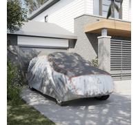 vidaXL Telo Copriauto per Fuoristrada Antigrandine M Grigio e Argento