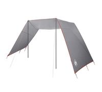 vidaXL Telo da campeggio grigio e arancione | impermeabile, ignifugo, 250 x 240 x 220 cm, resistente e resistente al vento, kit essenziale per qualsiasi avventura, ideale per escursioni e viaggi zaino