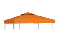 vidaXL Telo di Copertura Arancione 3x3m Ricambio Tettuccio Gazebo Tenda