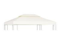 vidaXL Telo di Copertura Crema 3x4m Ricambio Tetto Gazebo Tenda Chiosco