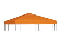 vidaXL Telo di Ricambio per Gazebo 310g/m² Arancione 3x3m