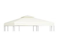 vidaXL Telo di Ricambio per Gazebo 310g/m² Bianco Crema 3x3m