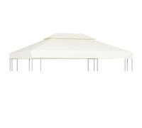 vidaXL Telo di Copertura Crema 3x4m Ricambio Tetto Gazebo Tenda Chiosco