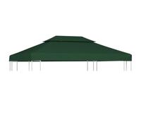 vidaXL Telo di Ricambio per Gazebo 310g/m² Verde 3x4m