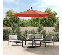 vidaXL Telo di Ricambio per Ombrellone a Sbalzo Terracotta 300 cm