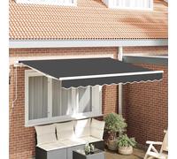 vidaXL Telo di ricambio per tenda da sole Antracite 235 x 195 cm