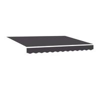 vidaXL Telo di ricambio per tenda da sole Antracite 280 x 195 cm | ti servono solo due persone e qualche attrezzo base per farlo, è fatto in alluminio e poliestere, quindi è bello resistente,