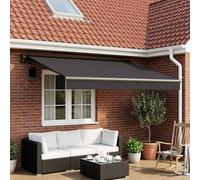 vidaXL Tessuto di ricambio per tenda da sole, 350 x 250 cm, per giardino e terrazza, rettangolare, moderna, resistente ai raggi UV, resistente alle intemperie