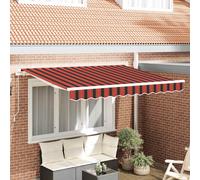 vidaXL Telo di ricambio per tenda da sole Arancione e Marrone