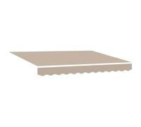 vidaXL Telo di Ricambio per Tenda da Sole Beige 280 x 195 cm, Tenda da Balcone, Awning Rettangolare Moderno, Tessuto Resistente ai Raggi UV, Canopy Impermeabile per Protezione Esterna
