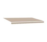 vidaXL Telo di Ricambio per Tenda da Sole Beige 480 x 295 cm, Tenda da Balcone, Awning Rettangolare Moderno, Tessuto Resistente ai Raggi UV, Canopy Impermeabile per Protezione Esterna