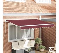 vidaXL Tessuto di Ricambio per Tenda da Sole per Struttura 2.5x2 m Borgogna