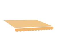 vidaXL Telo di ricambio per tenda da sole Poliestere, Tessuto moderno per tende rettangolari, resistente al sole, all'acqua, facile da pulire, perfetto per l'esterno