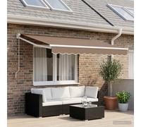vidaXL Telo di ricambio per tenda da sole in poliestere, tenda rettangolare moderna, resistente alla decolorazione, UV e acqua, facile da pulire, soluzione ombra, per esterni