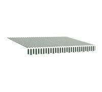 vidaXL Tessuto di Ricambio per Tenda 3x2.5 m Verde e Bianco
