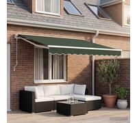 vidaXL Telo di Ricambio per Tenda da Sole Verde Scuro 236 x 195 cm, Tessuto Moderno per Tende rettangolari, Resistente al Sole, all'Acqua, Facile da Pulire, Perfetto per l'esterno