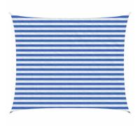 vidaXL Telo Ombra 2,5 x 3,5 m HDPE Rettangolare Blu e Bianco