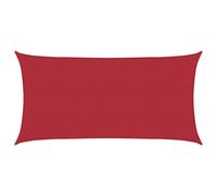 vidaXL Telo Ombra 2,5 x 6 m HDPE Rettangolare Rosso