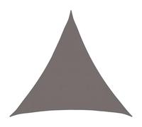 vidaXL Telo Ombra 2 x 2 x 2 m HDPE Triangolare Grigio Chiaro