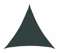 vidaXL Telo Ombra 2 x 2 x 2 m HDPE Triangolare Verde Scuro