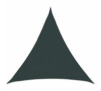 vidaXL Telo Ombra 2 x 2 x 2 m HDPE Triangolare Verde Scuro