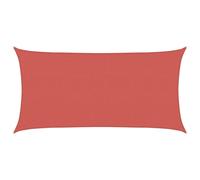 Telo Ombra 2 x 6 m HDPE Rettangolare Terracotta