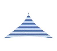vidaXL Telo Ombra 3 x 3 x 4,2 m HDPE Triangolare Blu e Bianco